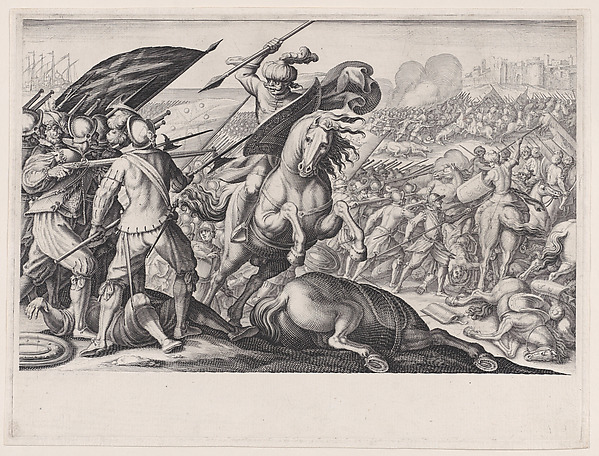 Jacques Callot, Défaite de la Cavalerie Turque (Defeat of the Turkish Cavalry), from "La Vie de Ferdinand Ier de Médicis série appelée aussi Les Batailles des Médicis" (The Life of Ferdinand I de'Medici also called The Medici Battles)