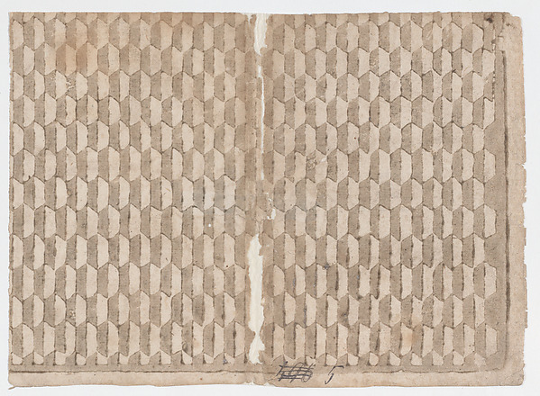 Anonymous, Sheet with overall abstract pattern