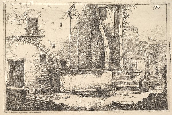 Thomas Wijck, The Well, from the series Landscape Scenes