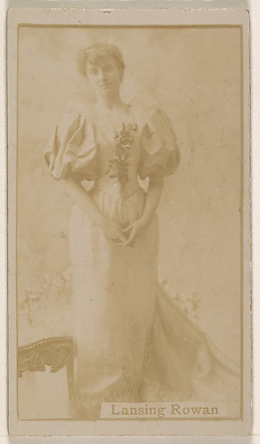 Kinney Brothers Tobacco Company, Lansing Rowan, from the Actresses series (N245) issued by Kinney Brothers to promote Sweet Caporal Cigarettes