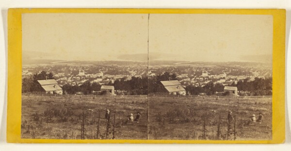 Edward and Henry T. Anthony & Co., Scenery of Ithaca and Vicinity, N.Y. General View of Ithaca - Cayuga Lake in the distance.