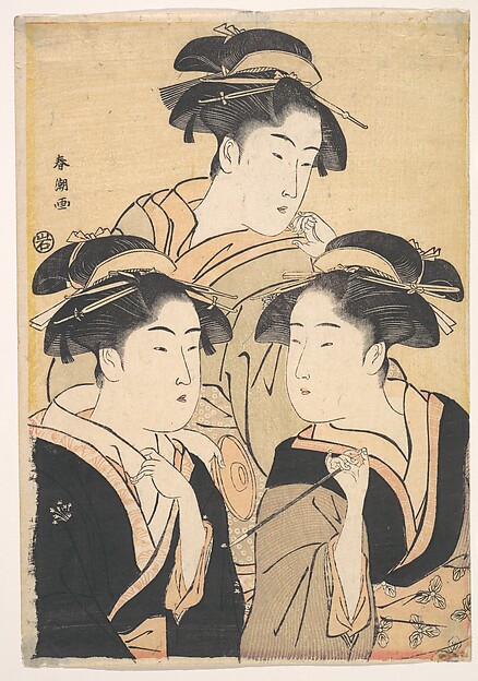 Katsukawa Shunchō, Three Beauties