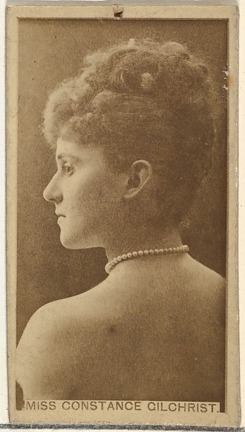 W. Duke, Sons & Co., Miss Constance Gilchrist, from the Actors and Actresses series (N145-8) issued by Duke Sons & Co. to promote Duke Cigarettes