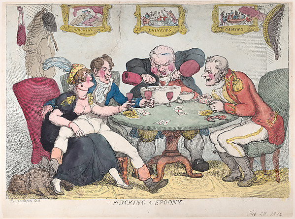 Thomas Rowlandson, Plucking a Spoony