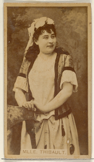 Allen & Ginter, Mlle. Thibault, from the Actors and Actresses series (N45, Type 8) for Virginia Brights Cigarettes