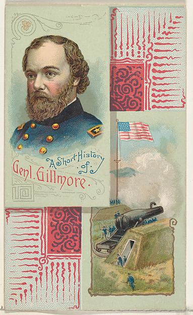 W. Duke, Sons & Co., A Short History: General Quincy Adams Gillmore, from the Histories of Generals series (N114) issued by W. Duke, Sons & Co. to promote Honest Long Cut Smoking and Chewing Tobacco