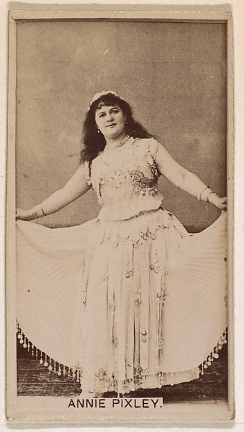 Kinney Brothers Tobacco Company, Annie Pixley, from the Actresses series (N245) issued by Kinney Brothers to promote Sweet Caporal Cigarettes