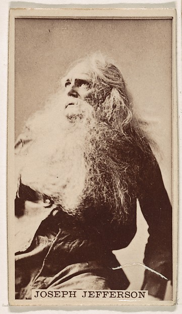 Kinney Brothers Tobacco Company, Joseph Jefferson, from the Actresses series (N245) issued by Kinney Brothers to promote Sweet Caporal Cigarettes