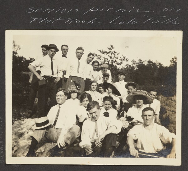 Unknown, [Senior Picnic on Flat Rock — Lula Falls]