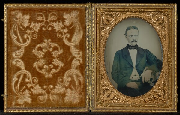 Unknown, [Portrait of a Man with Mustache Looking to the Right]