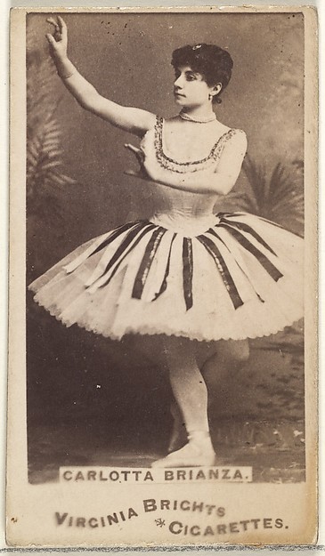 Allen & Ginter, Carlotta Brianza, from the Actors and Actresses series (N45, Type 1) for Virginia Brights Cigarettes