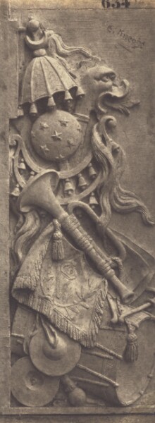 Édouard Baldus, [Trophy of Musical Instruments by Emile Knecht, Decoration of the Louvre, Paris]