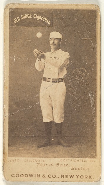 Goodwin & Company, Sutton, 3rd Base, Boston, from the Old Judge series (N172) for Old Judge Cigarettes