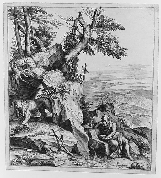 Cornelis Cort, St Jerome in the Desert