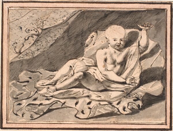 Jürgen Ovens, Putti, liggende på hermelinskåbe