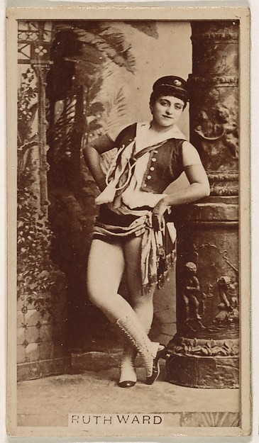 Kinney Brothers Tobacco Company, Ruth Ward, from the Actresses series (N245) issued by Kinney Brothers to promote Sweet Caporal Cigarettes