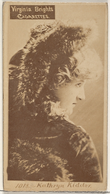 Allen & Ginter, Card 1018, Kathryn Kidder, from the Actors and Actresses series (N45, Type 2) for Virginia Brights Cigarettes