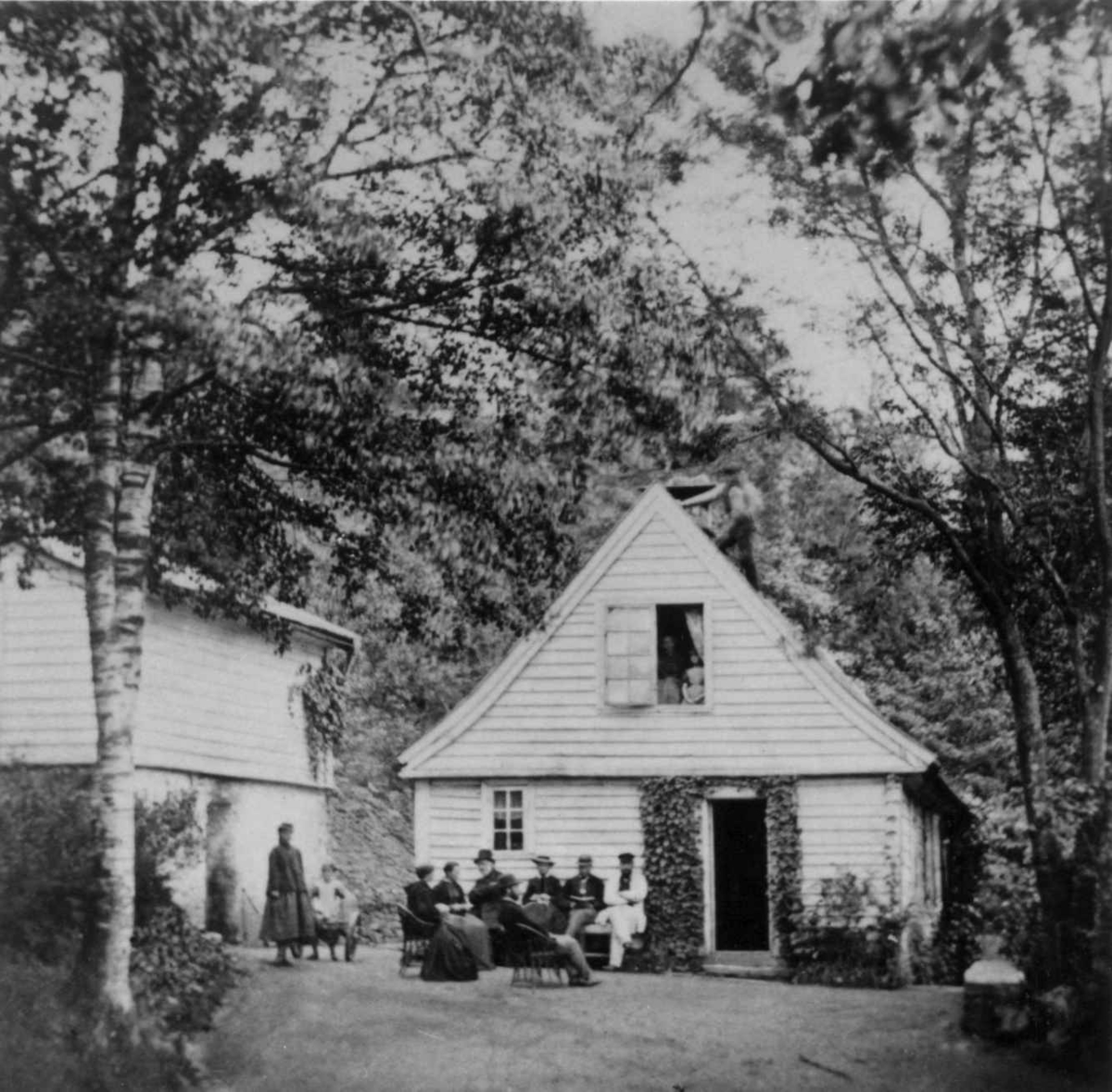 Knud Knudsen, Fridalen, Bergen. Tollkasserer Werner Christies landsted, antatt 1860-årene.