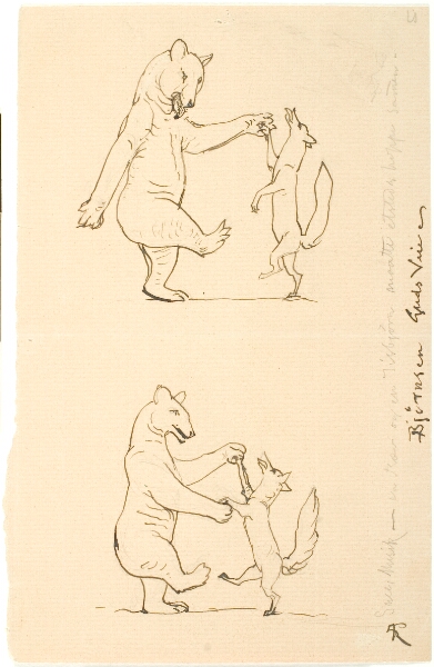 Lorenz Frølich, En isbjørn og en ræv, der danser sammen