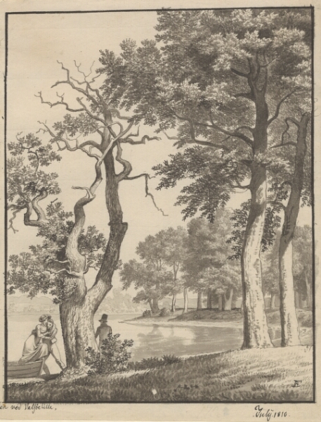 C.W. Eckersberg, Øen ved Valsøelille, July 1810