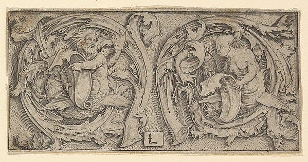 Lucas van Leyden, Triton and Siren in Tendrils