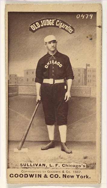 Goodwin & Company, Sullivan, Left Field, Chicago, from the Old Judge series (N172) for Old Judge Cigarettes