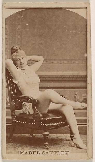 Kinney Brothers Tobacco Company, Mabel Santley, from the Actresses series (N245) issued by Kinney Brothers to promote Sweet Caporal Cigarettes