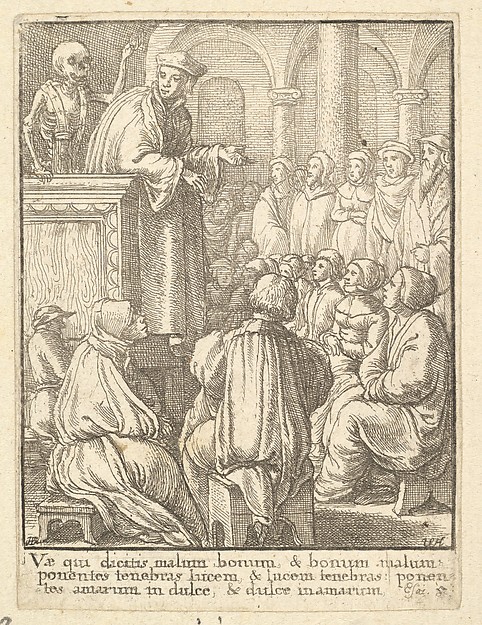 Wenceslaus Hollar, Preacher, from "Dance of Death"