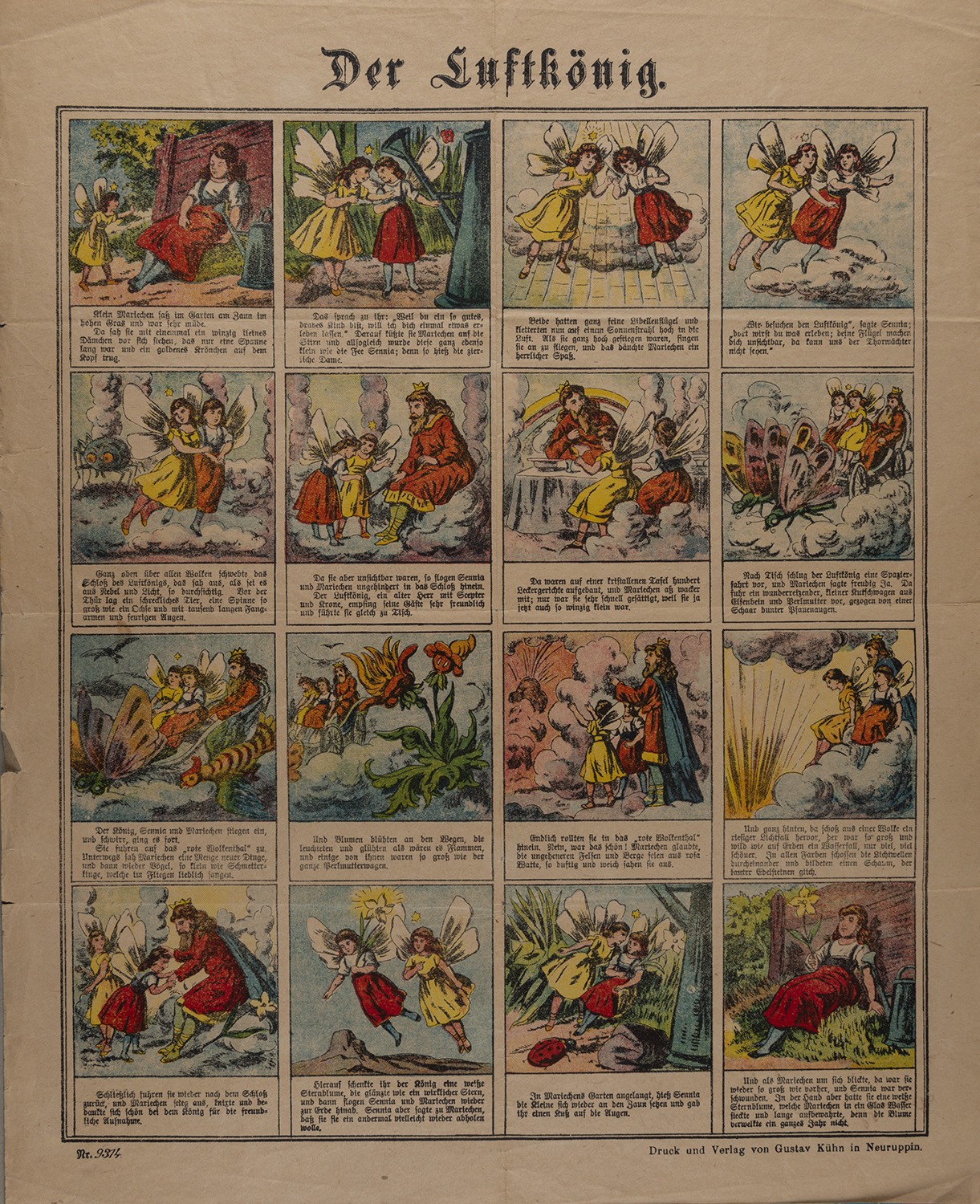 Gustav Kühn (Druckerei und Verlag), "Der Luftkönig" (Neuruppiner Bilderbogen Nr. 9314)