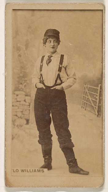 Kinney Brothers Tobacco Company, Flo Williams, from the Actresses series (N245) issued by Kinney Brothers to promote Sweet Caporal Cigarettes