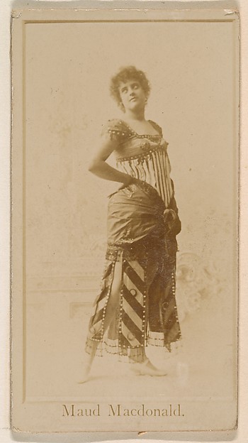 Kinney Brothers Tobacco Company, Maud Macdonald, from the Actresses series (N245) issued by Kinney Brothers to promote Sweet Caporal Cigarettes