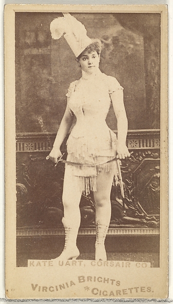 Allen & Ginter, Kate Uart, Corsair Co., from the Actors and Actresses series (N45, Type 1) for Virginia Brights Cigarettes