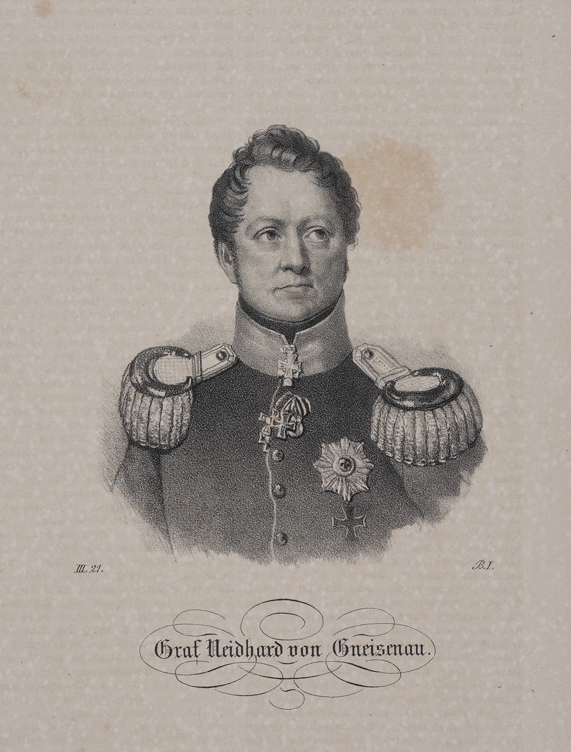 Heinrich Wilhelm Teichgräber, Gneisenau, August Neidhardt Graf von (1760-1831), preuß. Generalfeldmarschall