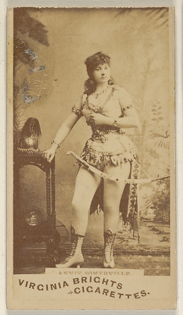 Allen & Ginter, Annie Somerville, from the Actors and Actresses series (N45, Type 1) for Virginia Brights Cigarettes