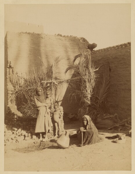 Antonio Beato, [Huts of the Fellaheen, Upper Egypt]