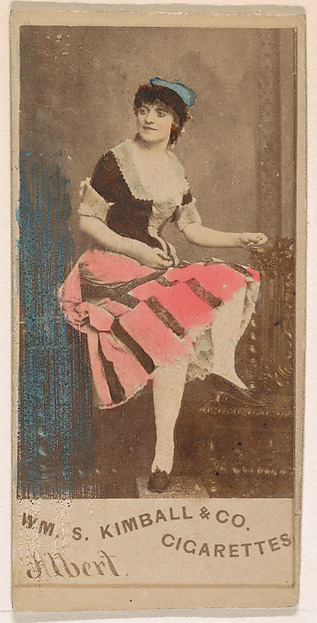 William S. Kimball & Company, Miss Albert, from the Actresses series (N203) issued by Wm. S. Kimball & Co.