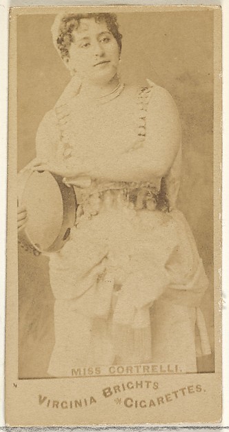 Allen & Ginter, Miss Cortrelli, from the Actors and Actresses series (N45, Type 1) for Virginia Brights Cigarettes