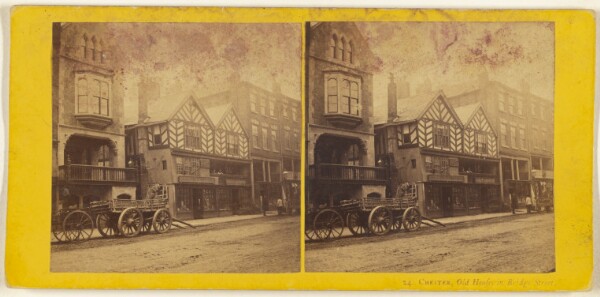 Francis Bedford, Chester, Old Houses in Bridge Street.