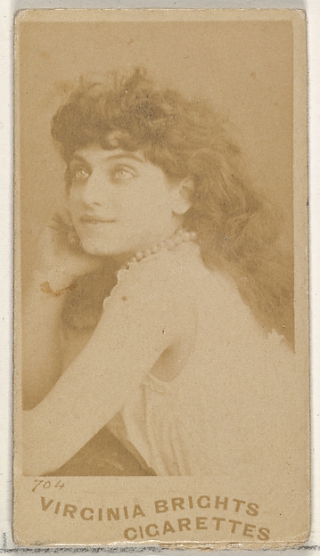 Allen & Ginter, Card 704, from the Actors and Actresses series (N45, Type 5) for Virginia Brights Cigarettes