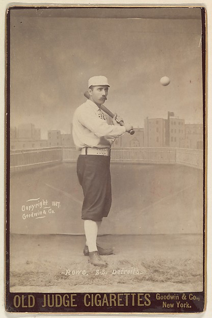 Goodwin & Company, Rowe, Shortstop, Detroit, from the series Old Judge Cigarettes