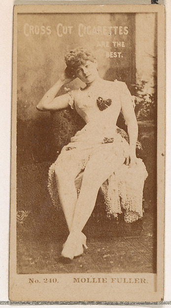 W. Duke, Sons & Co., Card Number 240, Miss Fuller, from the Actors and Actresses series (N145-2) issued by Duke Sons & Co. to promote Cross Cut Cigarettes