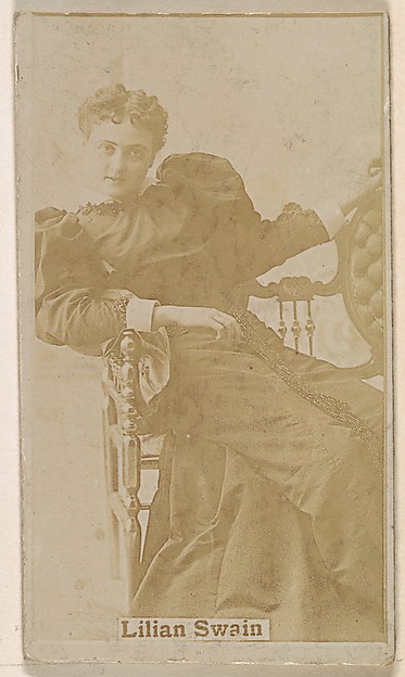 Kinney Brothers Tobacco Company, Lilian Swain, from the Actresses series (N245) issued by Kinney Brothers to promote Sweet Caporal Cigarettes