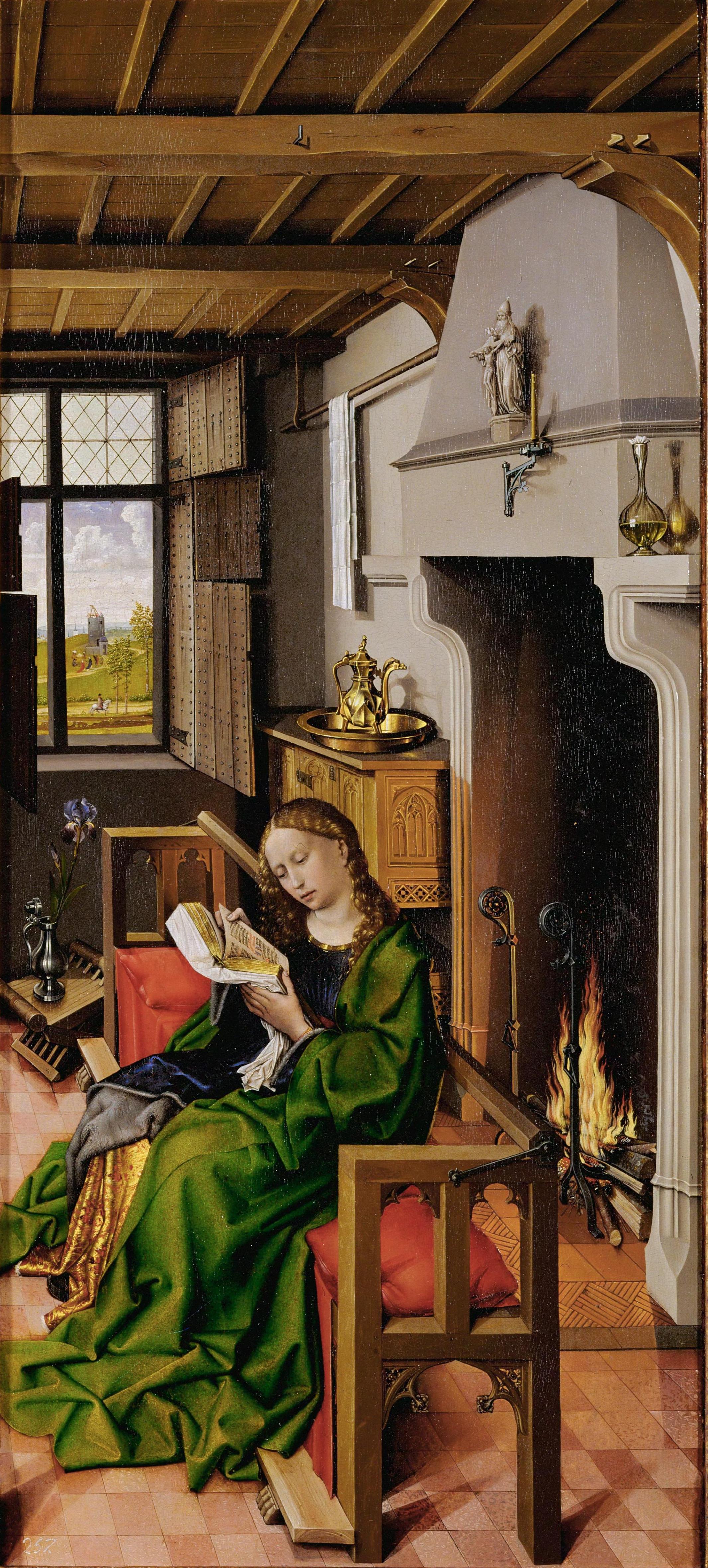 Robert Campin, Saint Barbara Reading