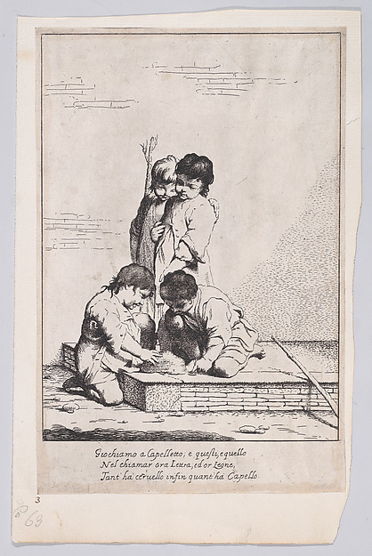 Giuseppe Maria Crespi, Children playing "à Capelletto"