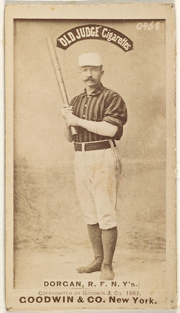 Goodwin & Company, Michael Cornelius Dorgan, Right Field, New York, from the Old Judge series (N172) for Old Judge Cigarettes