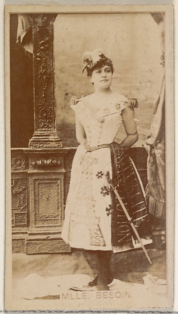 Allen & Ginter, Mlle. Besoin, from the Actors and Actresses series (N45, Type 8) for Virginia Brights Cigarettes