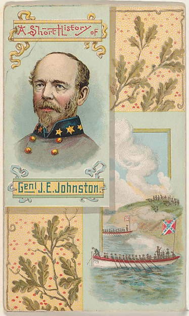 W. Duke, Sons & Co., A Short History: General Joseph E. Johnston, from the Histories of Generals series (N114) issued by W. Duke, Sons & Co. to promote Honest Long Cut Smoking and Chewing Tobacco