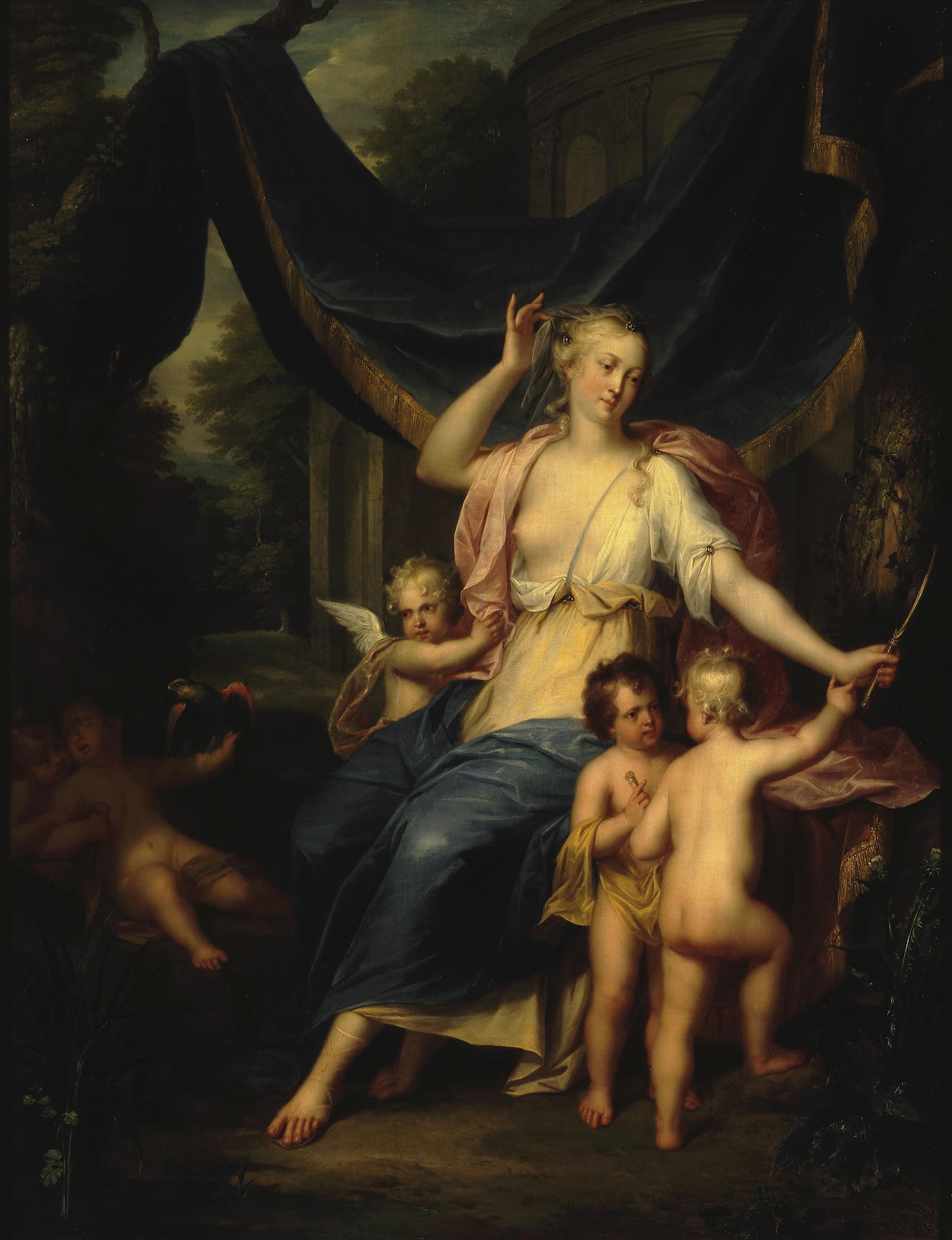 Balthasar Beschey, Allegory of the Eyesight and the Sense of Touch