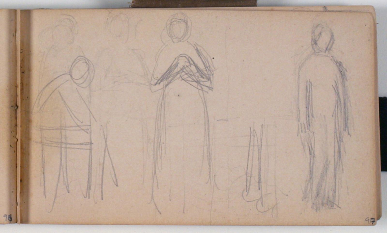 Niels Larsen Stevns, Figurstudier