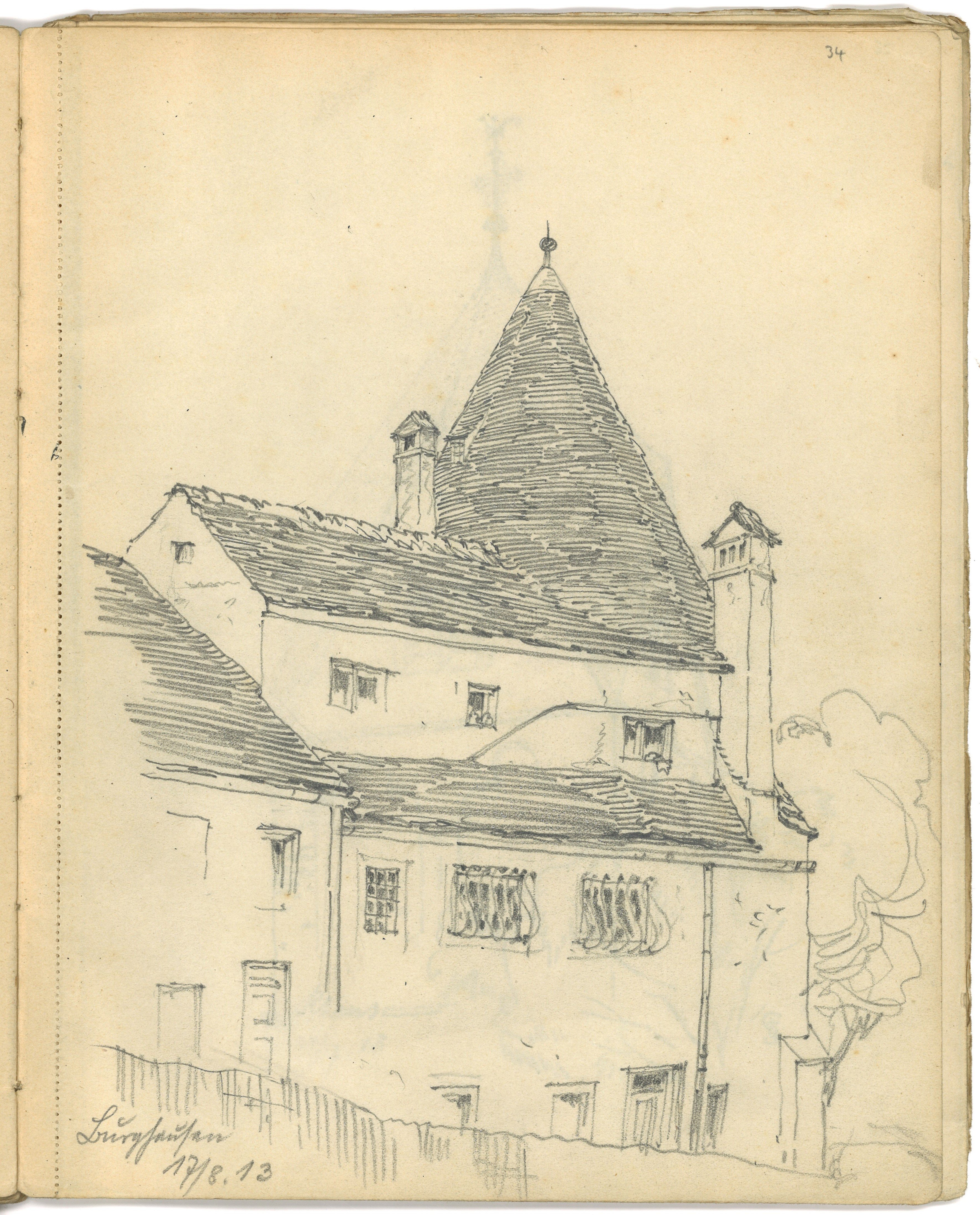 Otto Stiehl, Burghausen/Salzach (Oberbayern): Burg, sechster Burghof, Rentmeisterturm